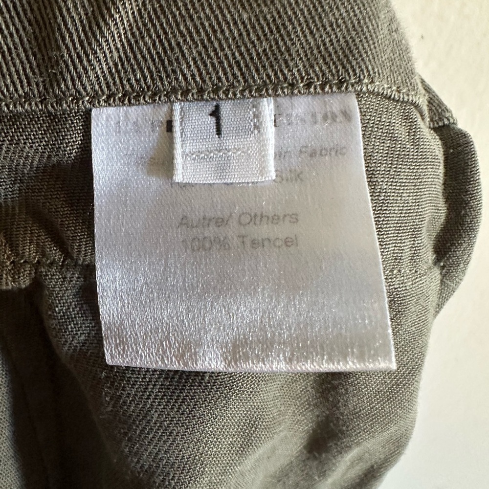 La Prestic Ouiston Designer Silk/Tencel Green Colorful Paperbag Shorts size S - Picture 6 of 8